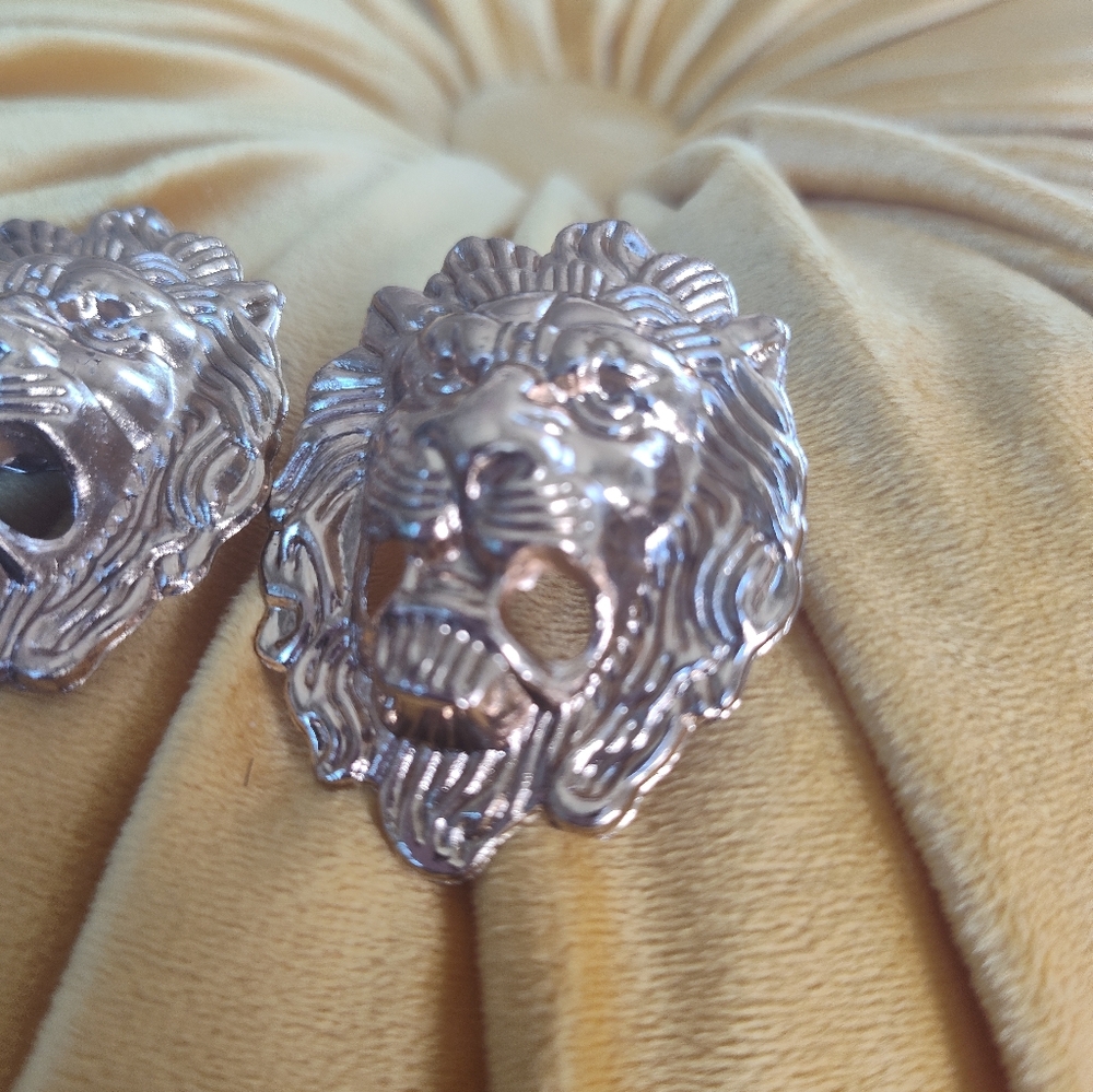 GORGEOUS Lion Head Shoe Clips - Picture 6 of 9